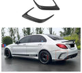 Carbon Fiber Rear Bumper Air Vent Trim for Mercedes Benz W205 C Class C63s Sedan 2015+ Rear Side Splitter Canards